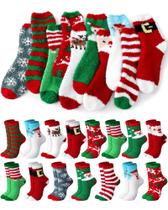 Meias felpudas de Natal Liitrsh 40 pares para mulheres e crianças Meias felpudas de Natal Liitrsh 40 pares para mulheres e crianças