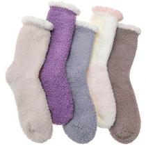 Meias felpudas EBMORE Fleece Fluffy Cabin Plush Warm para mulheres