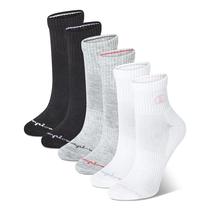 Meias femininas acolchoadas Champion 6PK Meias femininas acolchoadas Champion 6PK