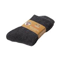 Meias Femininas De Lã Merino Quente De Inverno, Meias Masculinas Grossas De Pelúcia Térmica Sólida