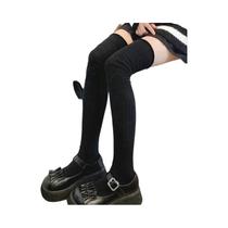 Meias Femininas De Malha Quente Até O Joelho, 2 Pares De Aquecedores De Pernas De Algodão