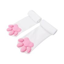 Meias Femininas Kawaii 3D Com Pata De Gato, Meias Altas Para Cosplay Lolita, Presente De Feriado