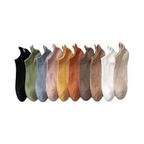 Meias Femininas Kawaii Com 10 Pares, Pacote Com Bordado De Gato De Desenho Animado Engraçado, Garra