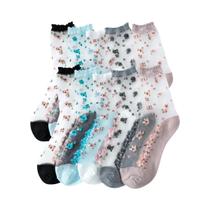 Meias Femininas Multicores 5/10 Pares Finas Transparentes Com Renda Franzida Confortáveis E Que Meias Femininas Multicores 5/10 Pares Finas Transparentes Com Renda Franzida Confortáveis E Que