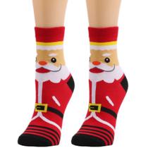Meias Festive Santa Crew para mulheres e homens, roupas de inverno Meias Festive Santa Crew para mulheres e homens, roupas de inverno