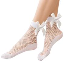 Meias Fishnet K BKVAVA femininas curtas, tornozelo, malha alta, pacote com 3 Meias Fishnet K BKVAVA femininas curtas, tornozelo, malha alta, pacote com 3