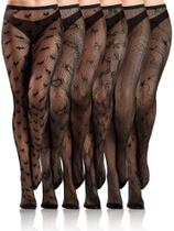 Meias Fishnet Thigh High Ramede para mulheres de Halloween