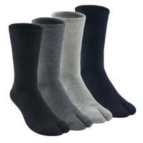 Meias flip-flop UBUMO para homens Tabi Split Toe, pacote com 4