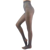 Meias forradas de lã X-CHENG Sheer para mulheres no inverno