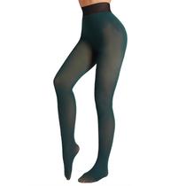 Meias forradas de lã X-CHENG Sheer para mulheres no inverno