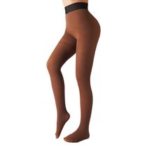 Meias forradas de lã X-CHENG Sheer Thick para mulheres no inverno