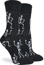 Meias Good Luck Sock Dancing Halloween Skeleton Women Meias Good Luck Sock Dancing Halloween Skeleton Women