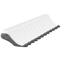 Meias Hanes Low Cut Max Cushion para homens, 6-12, brancas, 12 pares