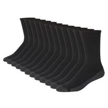 Meias Hanes Max almofadadas que absorvem a umidade e controle de odores, pacote com 12 unidades Meias Hanes Max almofadadas que absorvem a umidade e controle de odores, pacote com 12 unidades