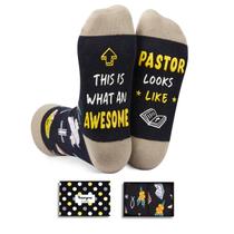 Meias HAPPYPOP Christian Gifts Funny Pastor Agradecimento