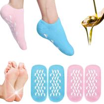 Meias hidratantes Sagry para mulheres com pés secos e rachados, x2 pares Meias hidratantes Sagry para mulheres com pés secos e rachados, x2 pares
