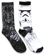 Meias Hyp Star Wars Darth Vader e Stormtrooper 2 pares Meias Hyp Star Wars Darth Vader e Stormtrooper 2 pares