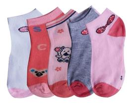 Meias Infantil 36 Pares Feminina Cano Baixo Sortida MFC Meias Infantil 36 Pares Feminina Cano Baixo Sortida MFC