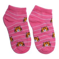 Meias Infantis Selene Cano Curto Rosa