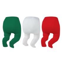 Meias infantis Zando Christmas 2T 3T 4T Meias para bebês de 18 a 24 meses Leggings infantis de 12 a 18 meses, justas para meninas, meia-calça quente de inverno, branca pura, vermelha e verde 2-4T