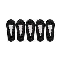 Meias Invisíveis De Renda Femininas Para O Verão, 5 Pares, Antiderrapantes, Brancas, De Cano Baixo,