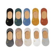 Meias Invisíveis De Silicone Finas Para O Verão Femininas 1/3/5/10 Pares Moda Coreana Estampa Fofa