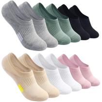 Meias Invisíveis Esportivas Acolchoadas Toes Home Pacote com 6 Pares Tamanho 9-11 Meias Invisíveis Esportivas Acolchoadas Toes Home Pacote com 6 Pares Tamanho 9-11