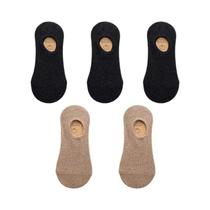 Meias Invisíveis Respiráveis Para Homens, 5 Pares, Algodão, Finas Para O Verão, Moda Casual E