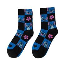 Meias Kawaii Stitch Disney - Meias de Algodão Puro para Meninas