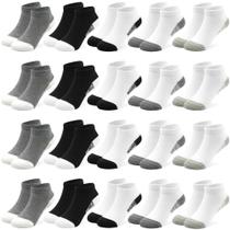 Meias LAETBBE Infantis Cano Curto 20 Pares Preto e Branco 4-7 Anos Meias LAETBBE Infantis Cano Curto 20 Pares Preto e Branco 4-7 Anos