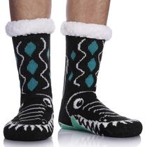 Meias LINEMIN Crocodile Warm Fuzzy, antiderrapantes, de inverno Meias LINEMIN Crocodile Warm Fuzzy, antiderrapantes, de inverno