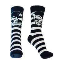 Meias listradas de caveira