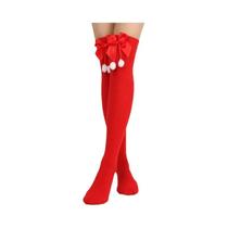 Meias Listradas De Natal Para Meninas, Meias Longas Para Decorações De Férias