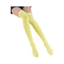 Meias Longas Sexy Femininas Acima Do Joelho Em Cor Sólida Quentes Para Mulheres E Meninas