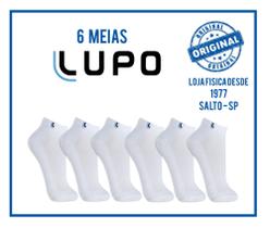 Meias Lupo - Kit 6 Pares Meia Esportivas Lupo Cano Curto Ref.3225 Meias Lupo - Kit 6 Pares Meia Esportivas Lupo Cano Curto Ref.3225