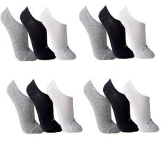 Meias Lupo-kit C/12 Pares Meias Sapatilha Sport Ref.3270-089