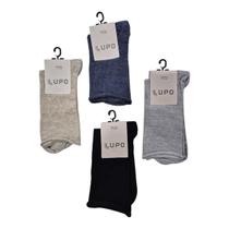 Meias Lupo Sem Punho Original Unissex Kit Com 4 Unidades Tam 37 a 44 Não Aperta a Canela. Meias Lupo Sem Punho Original Unissex Kit Com 4 Unidades Tam 37 a 44 Não Aperta a Canela.