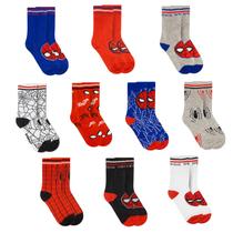Meias Marvel Homem-Aranha Kit com 10 Pares para Meninos Pequenos