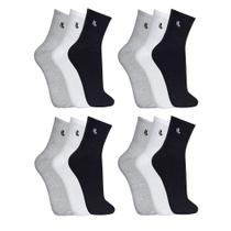 Meias Masculina Lupo Cano Médio kit com 12 pares Sport