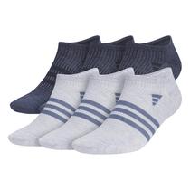 Meias masculinas adidas Superlite No Show Arch Compression, pacote com 6