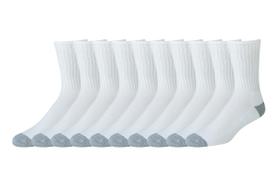 Meias masculinas Amazon Essentials Performance de algodão, 10 pares Meias masculinas Amazon Essentials Performance de algodão, 10 pares