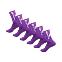 Meias Masculinas Antiderrapantes de Cano Médio (6 Pares) - Ideal para Futebol, Basquete e Yoga