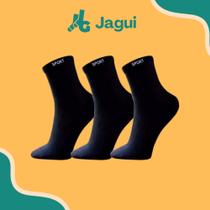Meias Masculinas Kit 24 Pares Cano Alto - Preta