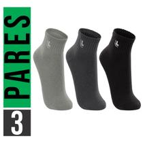 Meias Masculino Kit 3 Pares Cano Médio Esportes Lupo Oferta