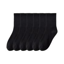 Meias Médias Femininas - 6 Pares, Respiráveis, Confortáveis e Absorventes de Suor