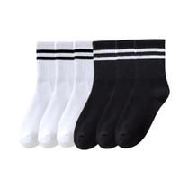 Meias Médias Femininas - 6 Pares, Respiráveis, Confortáveis e Absorventes de Suor