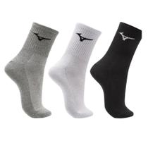 Meias Mizuno Trimiz Kit 3 Pares Cano Médio
