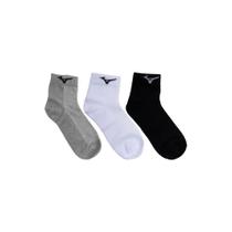 Meias Mizuno Trimiz Kit 3 Peças Cano Curto