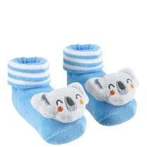 Meias Pantufa Antiderrapante Chocalho Coala Buba