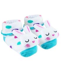 Meias Pantufa Antiderrapante Chocalho Coelho Buba Meias Pantufa Antiderrapante Chocalho Coelho Buba